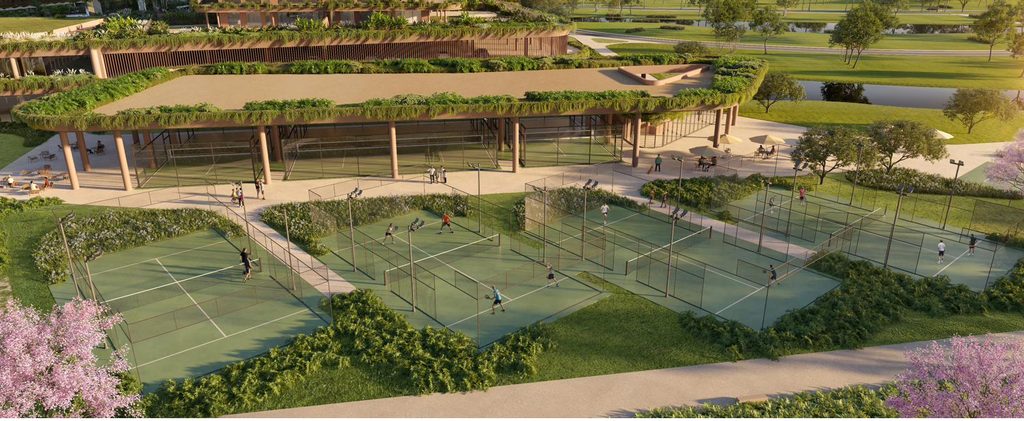 ALL Resort - setor de quadras cobertas, futuro Rafa Nadal Tennis Center